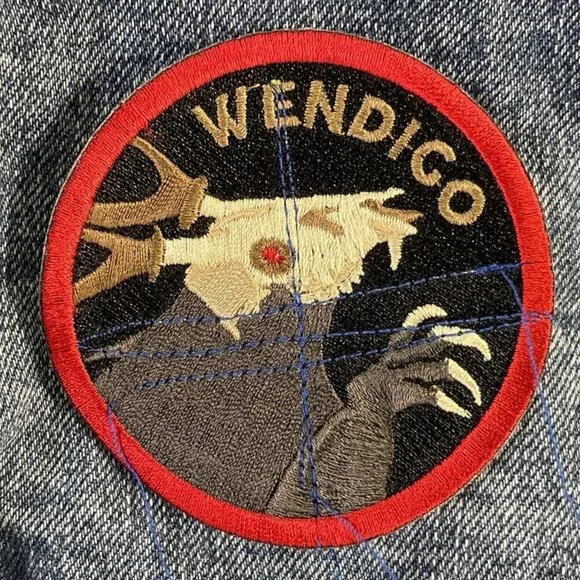 FP x Sandrine Rose L’Artiste Distressed Denim Jean Jacket, Medium - Picture 6 of 11